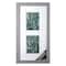 Gray 2-Opening Gallery Frame with Double Mat by Studio D&#xE9;cor&#xAE;